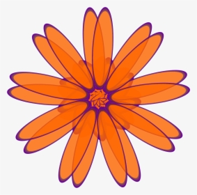 Orange Daisy Clip Arts - Takashi Murakami Flower Without Background, HD Png Download, Free Download