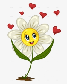 Transparent Daisey Clipart - Cartoon Daisy, HD Png Download, Free Download