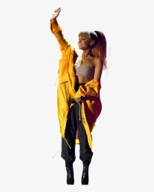 Ariana Grande In Yellow Dress On Stage - Fun, HD Png Download, Free Download