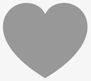 Heart Clip Art Gray, HD Png Download, Free Download