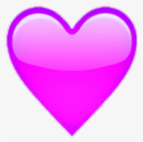 Transparent Corazón Png - Purple Heart Emoji Apple, Png Download, Free Download
