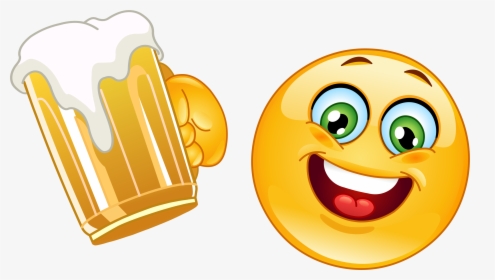 Beer Emoji Png - Smiley Face, Transparent Png, Free Download