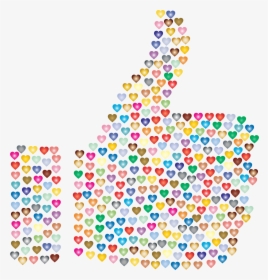 Thumbs Up Background Png - Rainbow Thumbs Up Transparent, Png Download, Free Download