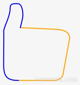 Clip Art Emoji Pop Path - Draw A Thumbs Up Emoji Step By Step, HD Png Download, Free Download