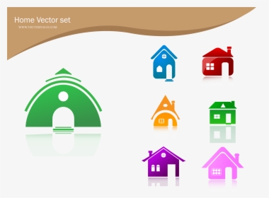 Free Vector Home Icons Free Vector - Free Vector House 3d, HD Png Download, Free Download