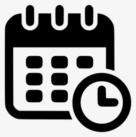 Calendar Clock Comments - Transparent Background Date And Time Icon, HD Png Download, Free Download