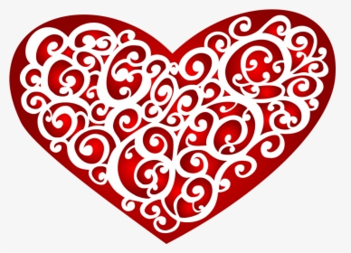 Stylish Heart Png Transparent - Heart Clipart Tribal Designs, Png Download, Free Download