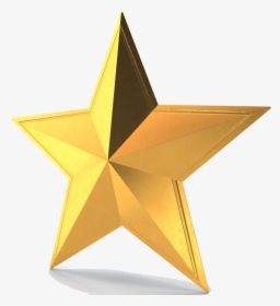 3d Gold Star Png Pic - 3d Gold Star Png, Transparent Png, Free Download