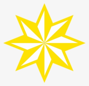 8 Pointed Star Png - 8 Point Star Gold, Transparent Png, Free Download