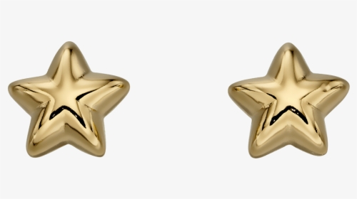 Gold Star Earrings - Star Earrings Png, Transparent Png, Free Download