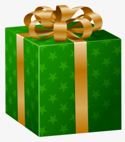 Transparent Green Christmas Ribbon Png - Green Gift Box Clipart, Png Download, Free Download