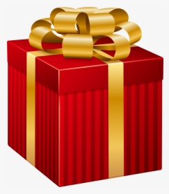 Red Striped Gift Png - Gift Box Clipart Png, Transparent Png, Free Download