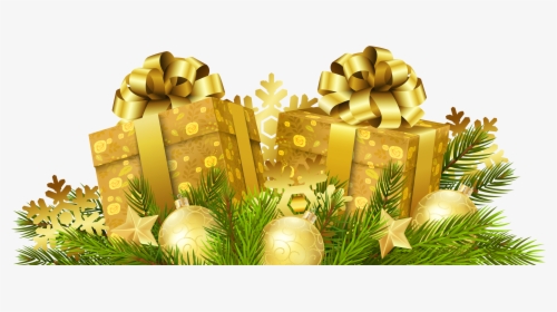 Christmas Gifts Decoration Transparent Png Clip Art - Transparent Background Christmas Gift Png, Png Download, Free Download