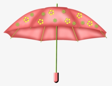 Pink Flower Umbrella Png - Caricatura De Un Paraguas, Transparent Png, Free Download