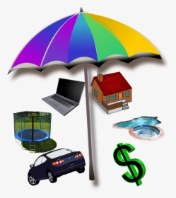 Umbrella-insurance - Back Of Car Clip Art, HD Png Download, Free Download