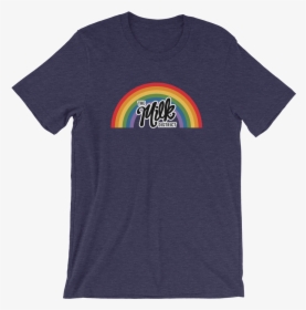 Milk Pride Mockup Front Wrinkled Heather Midnight Navy, HD Png Download, Free Download