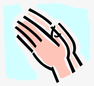 Vector Illustration Of Praying Hands Clasped Together,, HD Png Download, Free Download