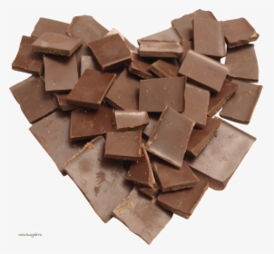 Grab And Download Chocolate Transparent Png Image - Heart Made Of Chocolate, Png Download, Free Download