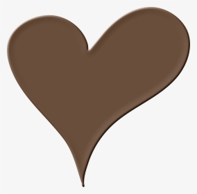 Chocolate Heart Clip Arts - Png Brown Love Heart, Transparent Png, Free Download
