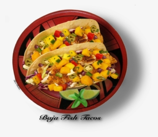 Fish Tacos With Mango Salsa, HD Png Download, Free Download