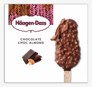 Chocolate Choc Almond Stickbar Mpk Sh - Vanilla Caramel Almond Haagen Dazs, HD Png Download, Free Download