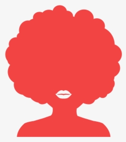 Silhouette Of Black Woman With Afro, HD Png Download, Free Download