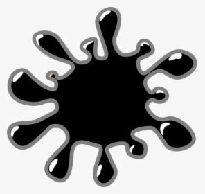 Slime Black 3 Clip Art At Vector Clip Art - Slime Clipart Black And White, HD Png Download, Free Download