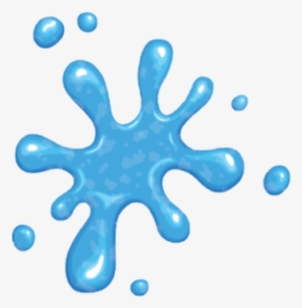 Water Drop Blue Slime Slimeart Snow Cool Art Color - Imagem De Slime Em Png, Transparent Png, Free Download
