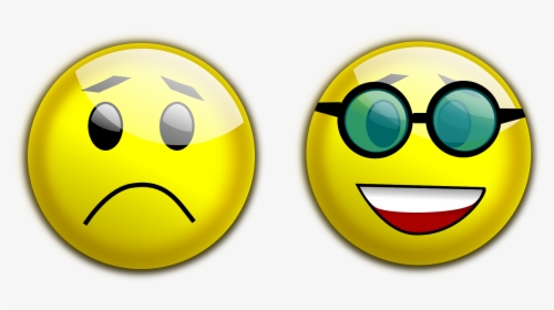 Happy And Sad Face 7, Buy Clip Art - Happy And Sad Smiley Png, Transparent Png, Free Download