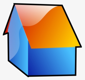 Blue And Orange House Icon Svg Clip Arts - House Clip Art, HD Png Download, Free Download