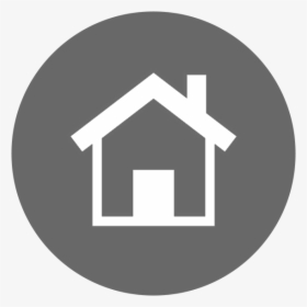 Transparent House Icon Png - Home Icon Grey Circle, Png Download, Free Download