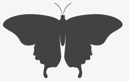 Brush-footed Butterflies Silhouette Lepidoptera Clip - Papilio, HD Png Download, Free Download