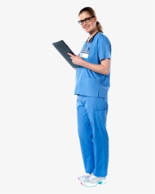 Doctor Standing Png - Lady Doctor With Stethoscope, Transparent Png, Free Download