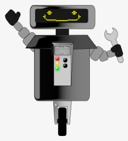 Happy Robot With Wrench Clip Arts - Happy Robot Png, Transparent Png, Free Download