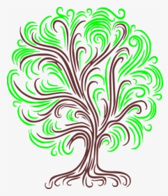 Tree, Line Art, Branches, Decorative, Lines - Linea En El Arte, HD Png Download, Free Download