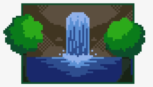 Pixel Art Water Fall, HD Png Download, Free Download