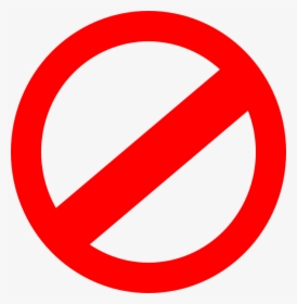 No Symbol Sign Clip Art - Symbol For Don T, HD Png Download, Free Download