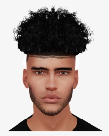 Transparent Hair Texture Png - Imvu Realistic Male Avatar, Png Download, Free Download