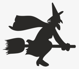 Witchcraft Broom Silhouette, HD Png Download, Free Download