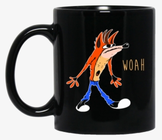 Image 459px Crash Bandicoot Woah Coffee Mug - Crash Bandicoot Mug, HD Png Download, Free Download