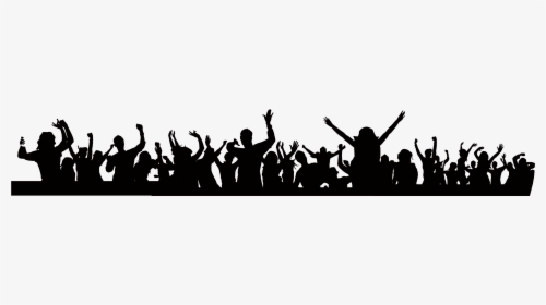 Party Crowd Silhouette Png, Transparent Png, Free Download