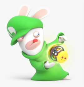 Mario Rabbids Kingdom Battle Rabbid Luigi, HD Png Download, Free Download
