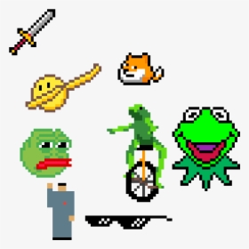 Frogs, Kim Jon Un, Mlg Sunglasses, Sword, Dabbing Emoji - Kermit, HD Png Download, Free Download