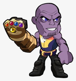 Avengers Endgame Thanos Cartoon, HD Png Download, Free Download