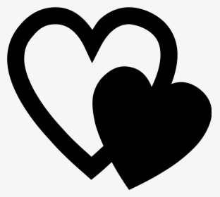 Heart Computer Icons Symbol Clip Art - Black Heart Icon Png, Transparent Png, Free Download