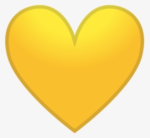 Yellow Heart Icon - Yellow Emoji Heart Mean, HD Png Download, Free Download