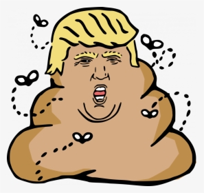Donald Trump, Turd - Donald Trump Cartoon Poop, HD Png Download, Free Download