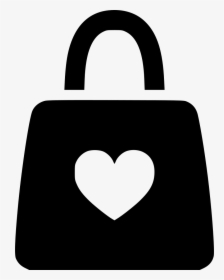 Shopping Bag Heart - Shopping Bag Icon Heart, HD Png Download, Free Download