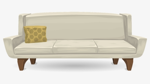 Couch, Sofa, Seating, Seat, Furniture, White - Sofa Transparent Animation, HD Png Download, Free Download