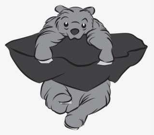The Panic Bear - Cartoon, HD Png Download, Free Download